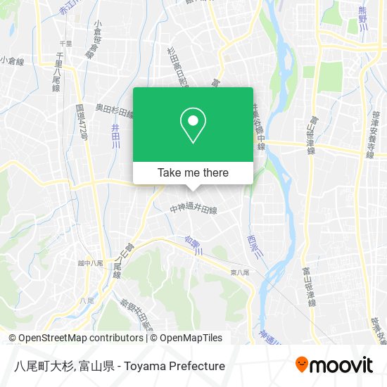 八尾町大杉 map