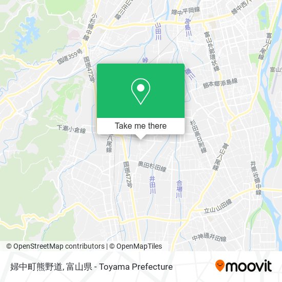 婦中町熊野道 map