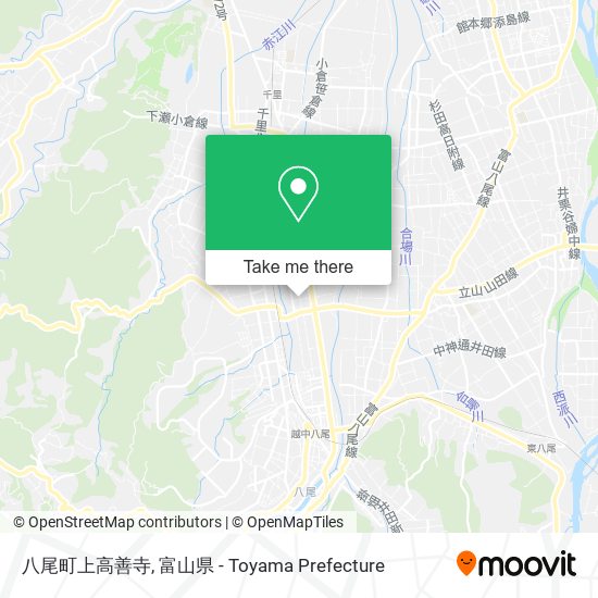 八尾町上高善寺 map