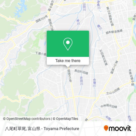 八尾町翠尾 map