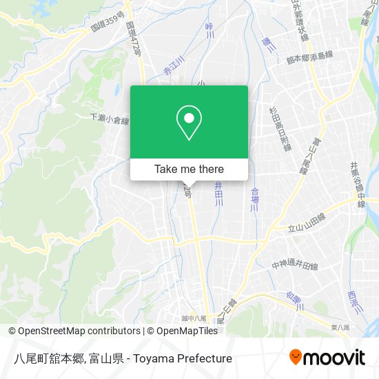 八尾町舘本郷 map