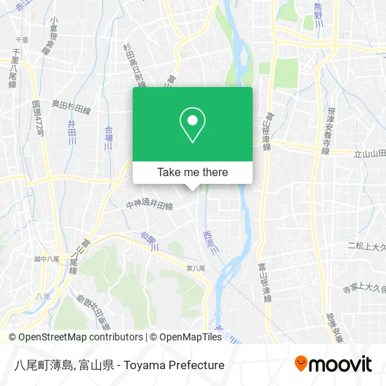 八尾町薄島 map