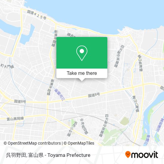 呉羽野田 map