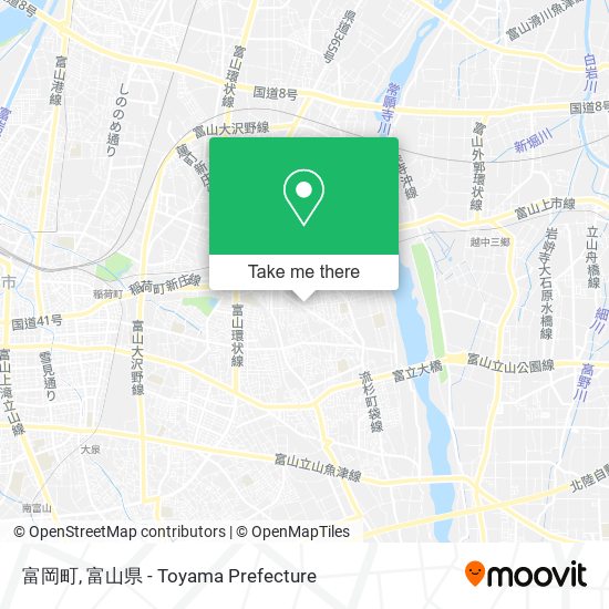 富岡町 map