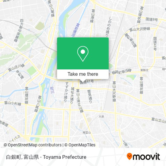 白銀町 map