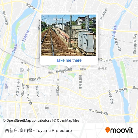 西新庄 map