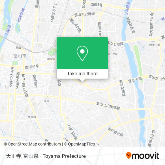 天正寺 map