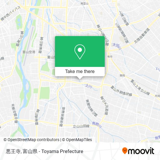 悪王寺 map