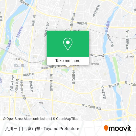 荒川三丁目 map