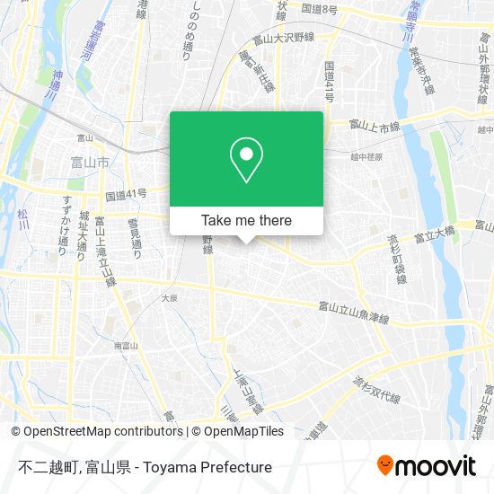 不二越町 map