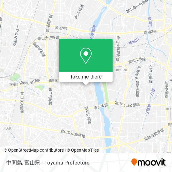 中間島 map