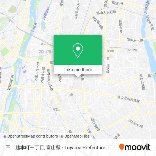 不二越本町一丁目 map