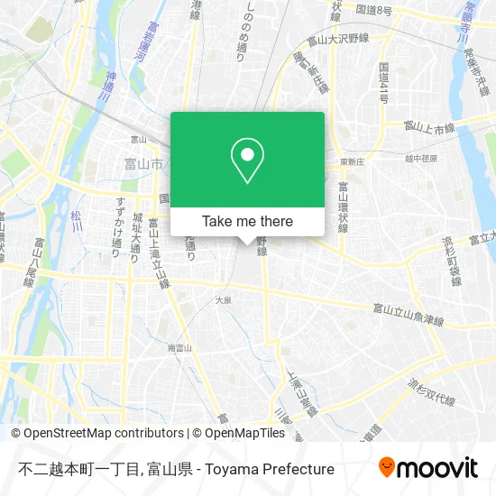 不二越本町一丁目 map
