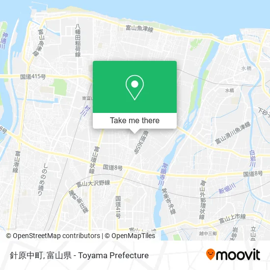 針原中町 map