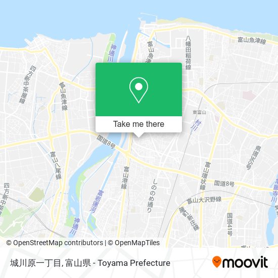 城川原一丁目 map