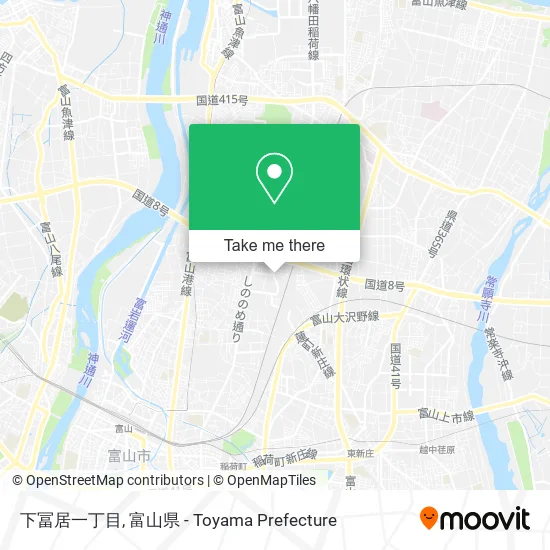 下冨居一丁目 map