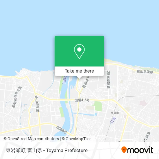 東岩瀬町 map