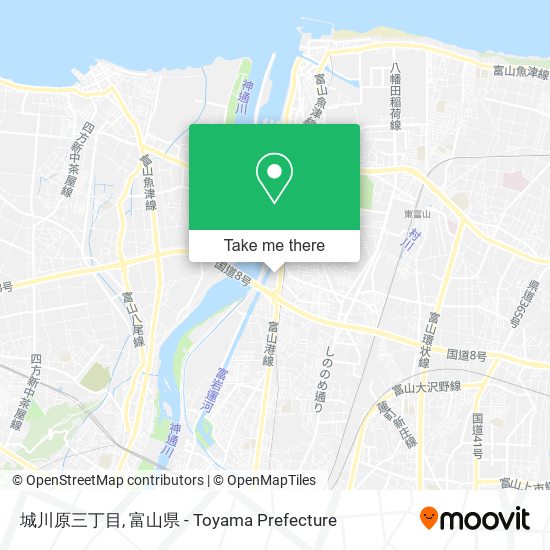 城川原三丁目 map