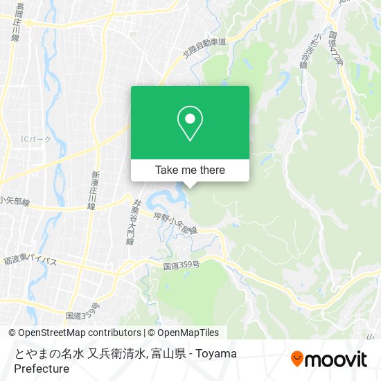 とやまの名水 又兵衛清水 map