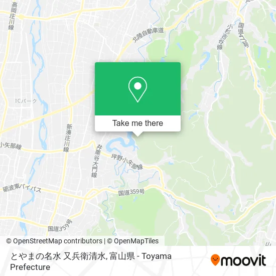 とやまの名水 又兵衛清水 map