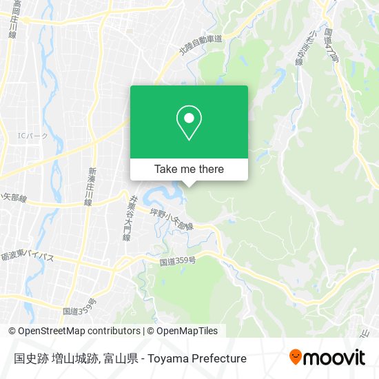 国史跡 増山城跡 map