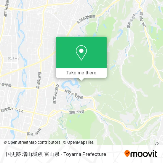 国史跡 増山城跡 map