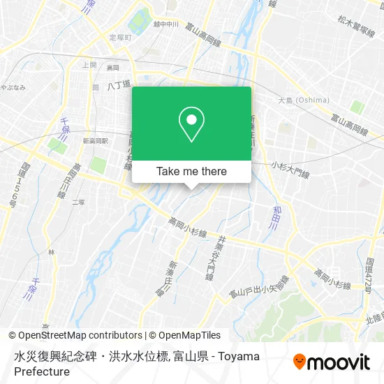 水災復興紀念碑・洪水水位標 map
