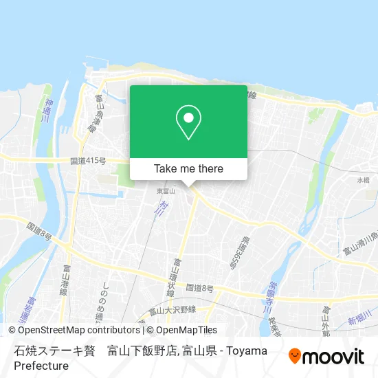石焼ステーキ贅　富山下飯野店 map