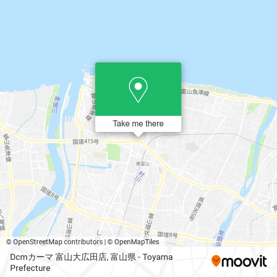 Dcmカーマ 富山大広田店 map