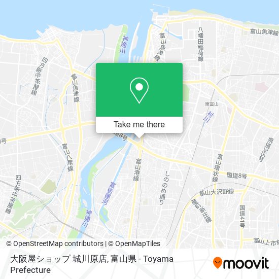 大阪屋ショップ 城川原店 map