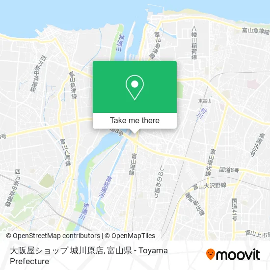 大阪屋ショップ 城川原店 map