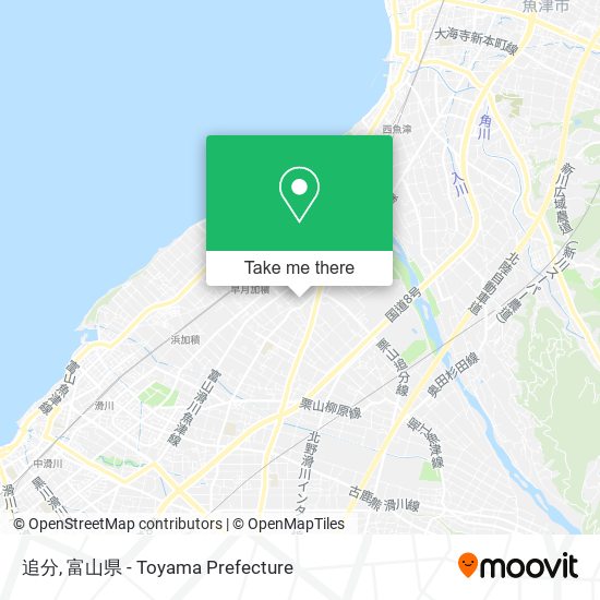 追分 map