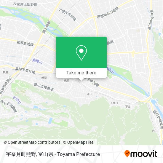 宇奈月町熊野 map