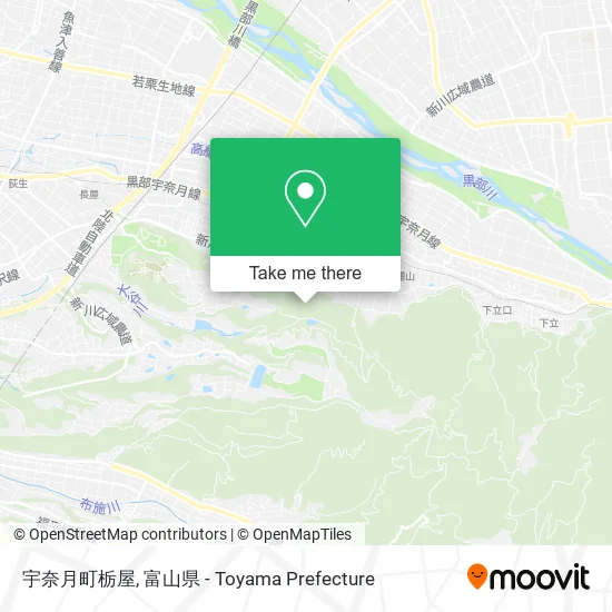 宇奈月町栃屋 map