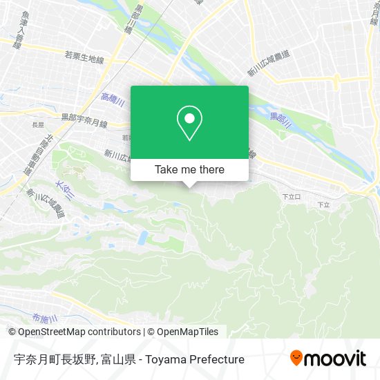 宇奈月町長坂野 map