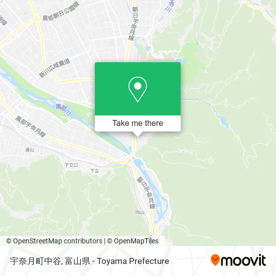 宇奈月町中谷 map
