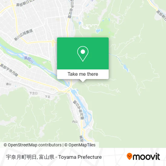 宇奈月町明日 map