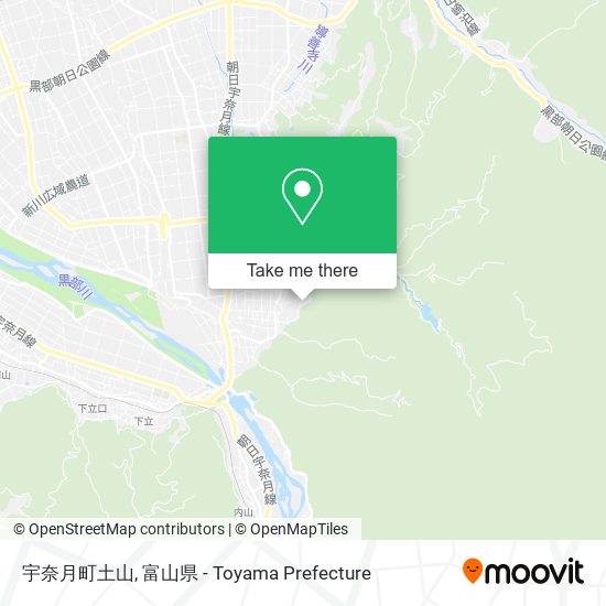 宇奈月町土山 map