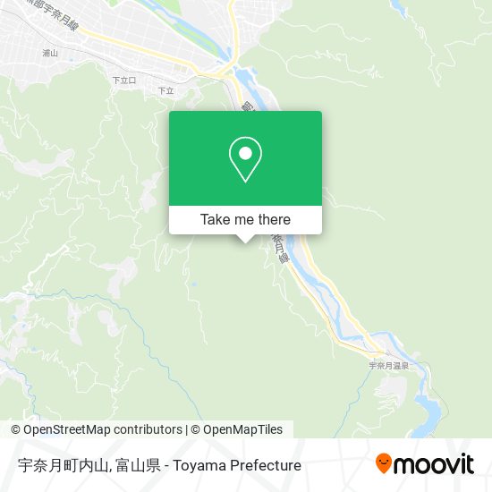 宇奈月町内山 map