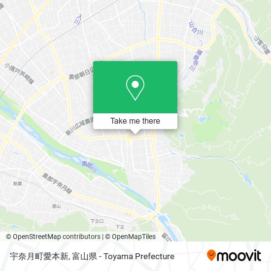 宇奈月町愛本新 map