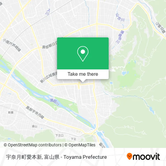 宇奈月町愛本新 map