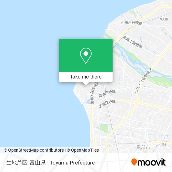 生地芦区 map