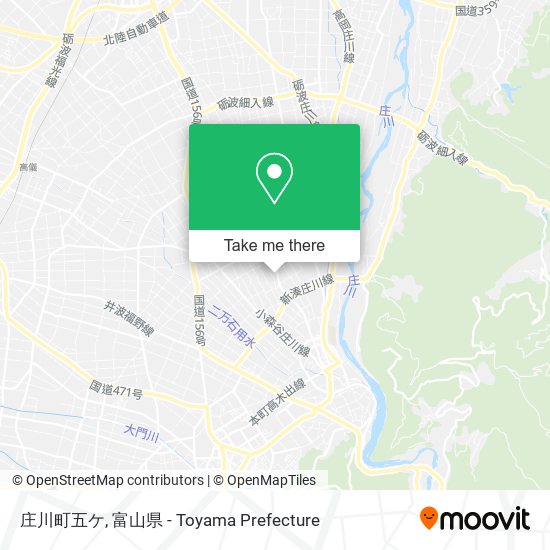 庄川町五ケ map