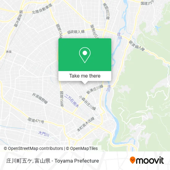 庄川町五ケ map