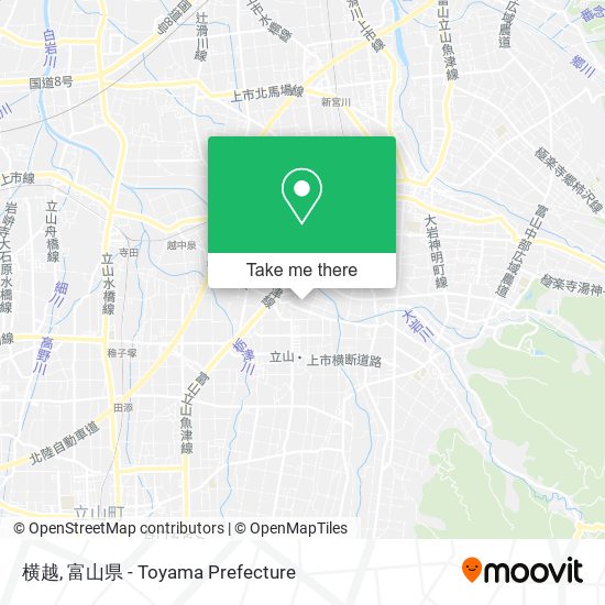 横越 map