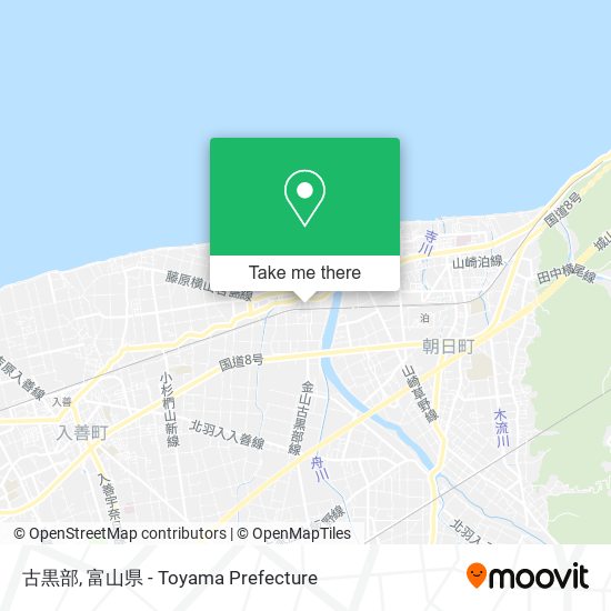 古黒部 map