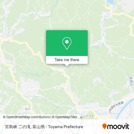 宮島峡 二の滝 map