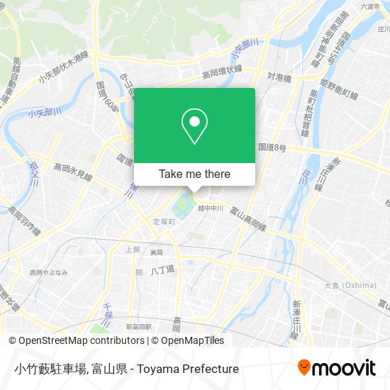 小竹藪駐車場 map