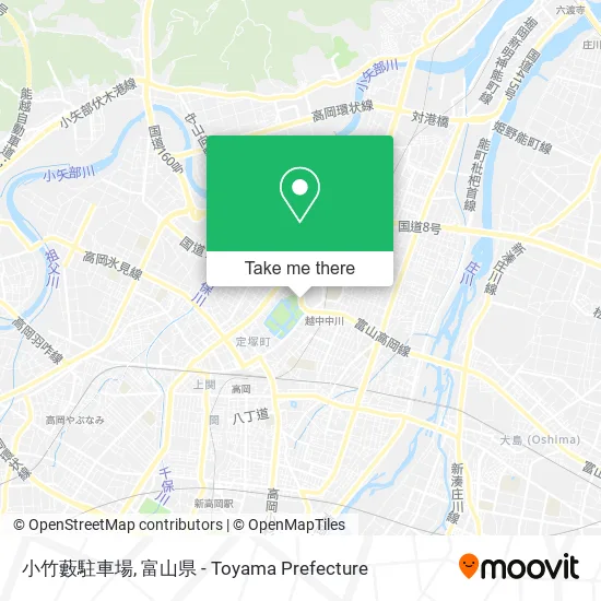 小竹藪駐車場 map