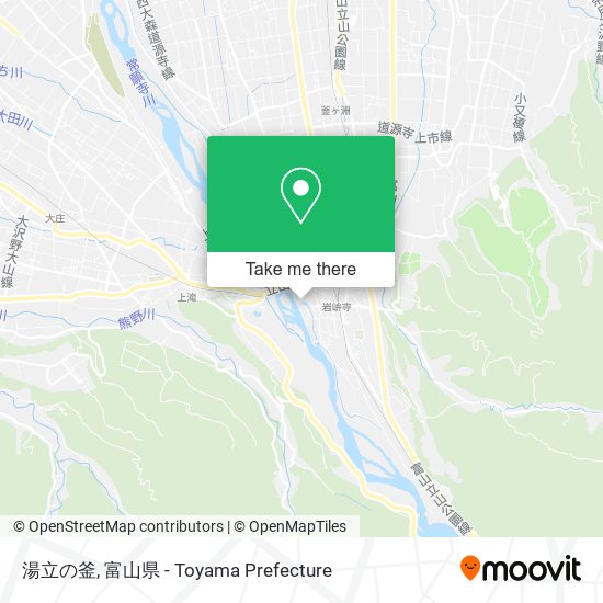 湯立の釜 map